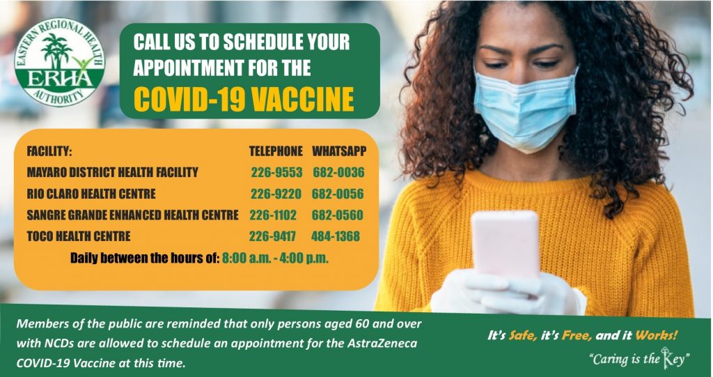 Call Us to Schedule Your Appointment for the COVID-19 Vaccine – EASTERN ...